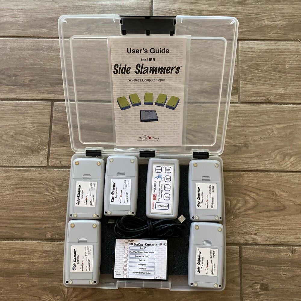 GAMESHOW PRO 3 Side Slammer Transmitters , USB SideKeys Receiver 3, Wireless